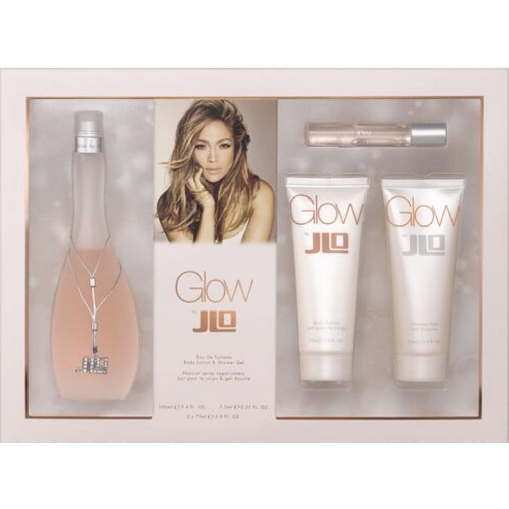 Jennifer Lopez Jennifer Lopez Glow Gift Set: 100ml EDT Spray - Body Lotion 75Ml - Shower Gel 75Ml - Rollerball EDT 7.5Ml - Health & Beauty > Personal Care > Cosmetics > Perfumes & Colognes Gift Set