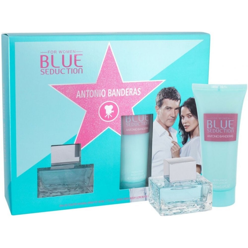 Antonio Banderas Antonio Banderas Blue Seduction Gift Set 50ml EDT Spray + 100ml Body Lotion - Health & Beauty > Personal Care > Cosmetics > Perfumes & Colognes EDT