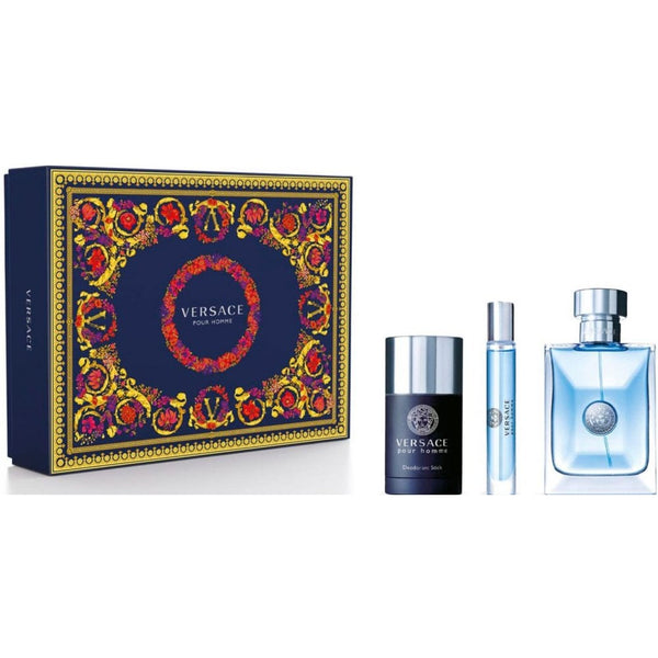 Versace Versace Pour Homme Gift Set 100ml EDT Spray + Deodorant Stick 75Ml + 10ml EDT - Health & Beauty > Personal Care > Cosmetics > Perfumes & Colognes EDT