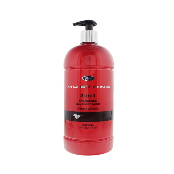 Mustang Mustang 3-In-1 Invigorating All Over Wash 1005ml Red - Health & Beauty > Personal Care > Cosmetics .