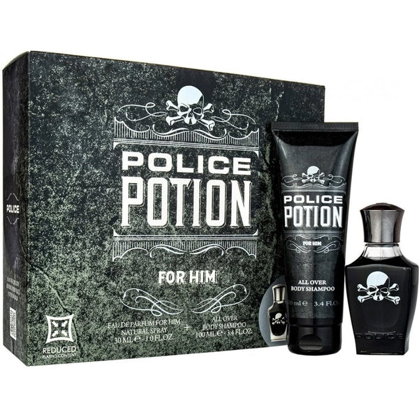 Police Potion For Him Gift Set 30ml EDP Spray + Shower Gel 100ml