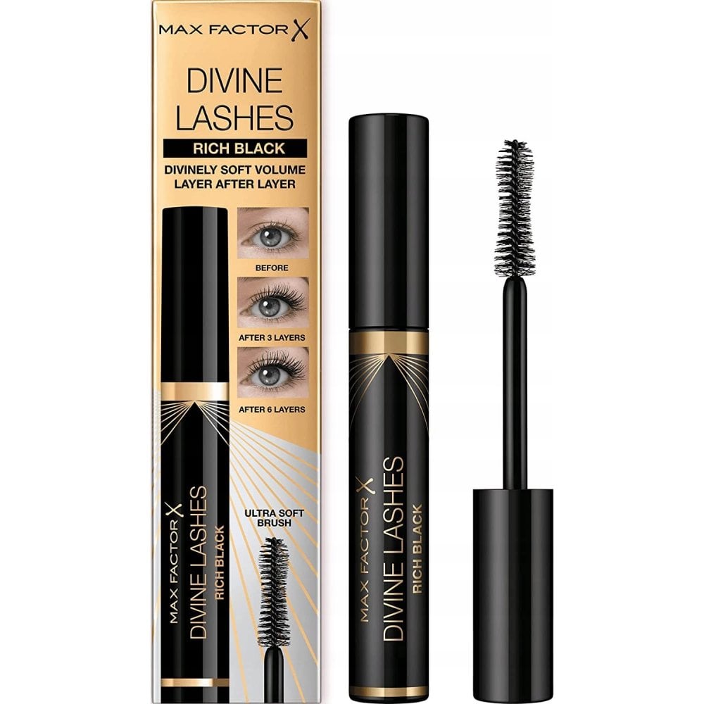 Max Factor Max Factor Divine Lashes 8ml - 001 Rich Black - Health & Beauty > Personal Care > Cosmetics > Makeup > Eye Makeup > Mascaras Mascara