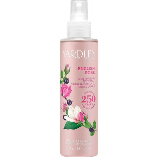 Yardley Yardley English Rose Fragrance Mist 200ml Spray - Health & Beauty > Personal Care > Cosmetics > Perfumes & Colognes > Body Mists Mist
