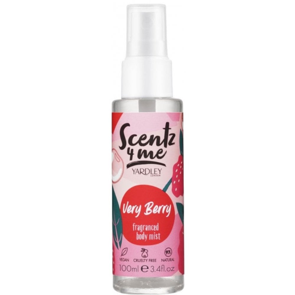 Yardley Yardley Scentz 4 Me Fragranced Body Mist 100ml Spray - Very Berry - Health & Beauty > Personal Care > Cosmetics > Perfumes & Colognes > Body Mists