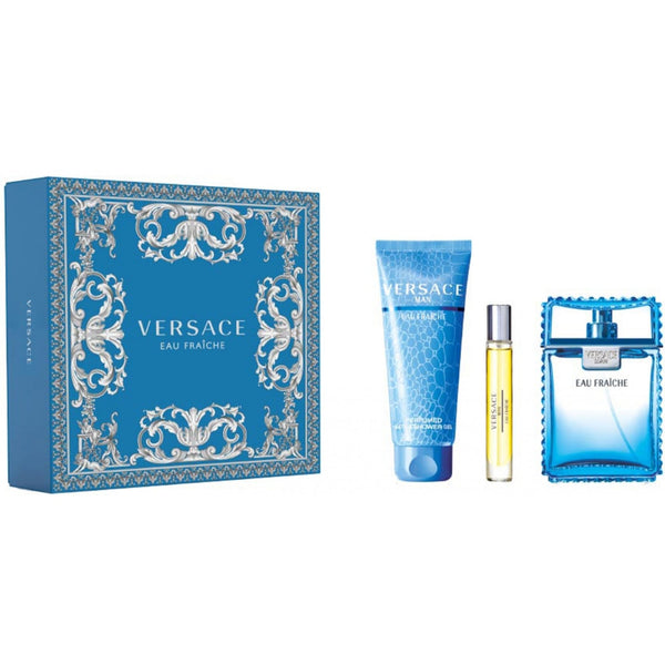 Versace Versace Man Eau Fraiche Gift Set 100ml EDT + 10ml EDT + 150ml Shower Gel - Health & Beauty > Personal Care > Cosmetics > Perfumes & Colognes > Eaux De Toilette