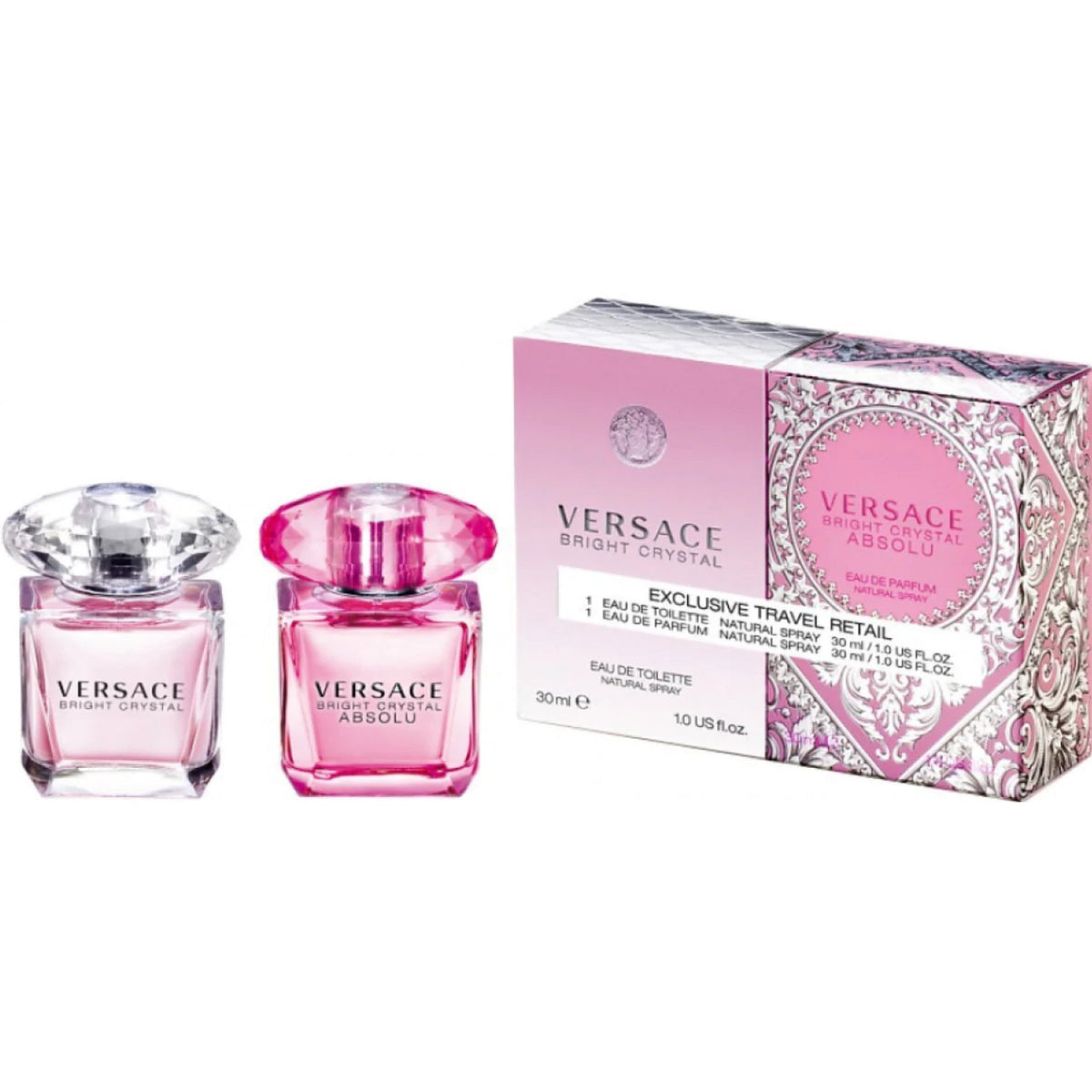 Versace Versace Gift Set 30ml Bright Crystal EDT + 30ml Bright Crystal Absolu EDP - Health & Beauty > Personal Care > Cosmetics > Perfumes & Colognes > Eaux de Parfum