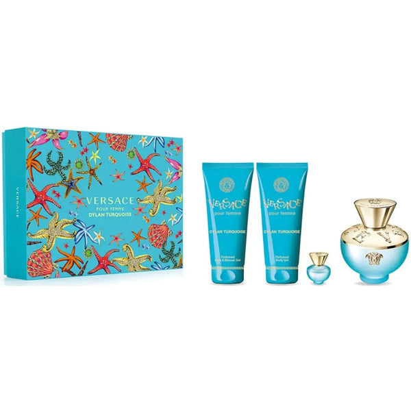 Versace Versace Dylan Turquoise Set EDT 100ml + Bl100+ Sg100+Mini - Health & Beauty > Personal Care > Cosmetics > Perfumes & Colognes > Eaux De Toilette