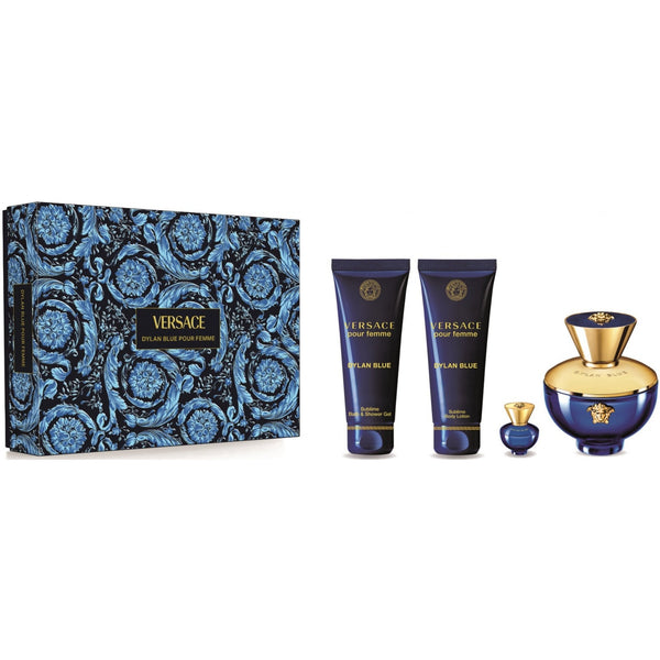 Versace Versace Dylan Blue Pour Femme Set: EDP Spray 100ml + Sg 100ml + Bl 100ml + EDP Spray 5ml - Health & Beauty > Personal Care > Cosmetics > Perfumes & Colognes > Eaux de Parfum