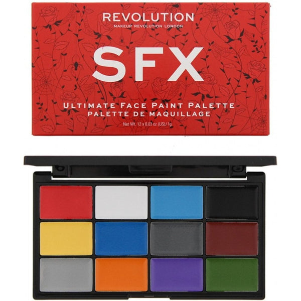 Makeup Revolution Revolution Sfx Face Paint Palette 12 X 1G - Health & Beauty > Personal Care > Cosmetics > Makeup > Eye Makeup > Eye Shadows Face Paint Palette