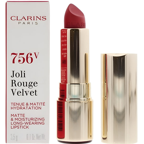 Clarins Clarins Joli Rouge Velvet Matte And Moisturizing Lipstick - 756V Guava - Health & Beauty > Personal Care > Cosmetics > Makeup > Lip Makeup > Lipsticks Lipstick