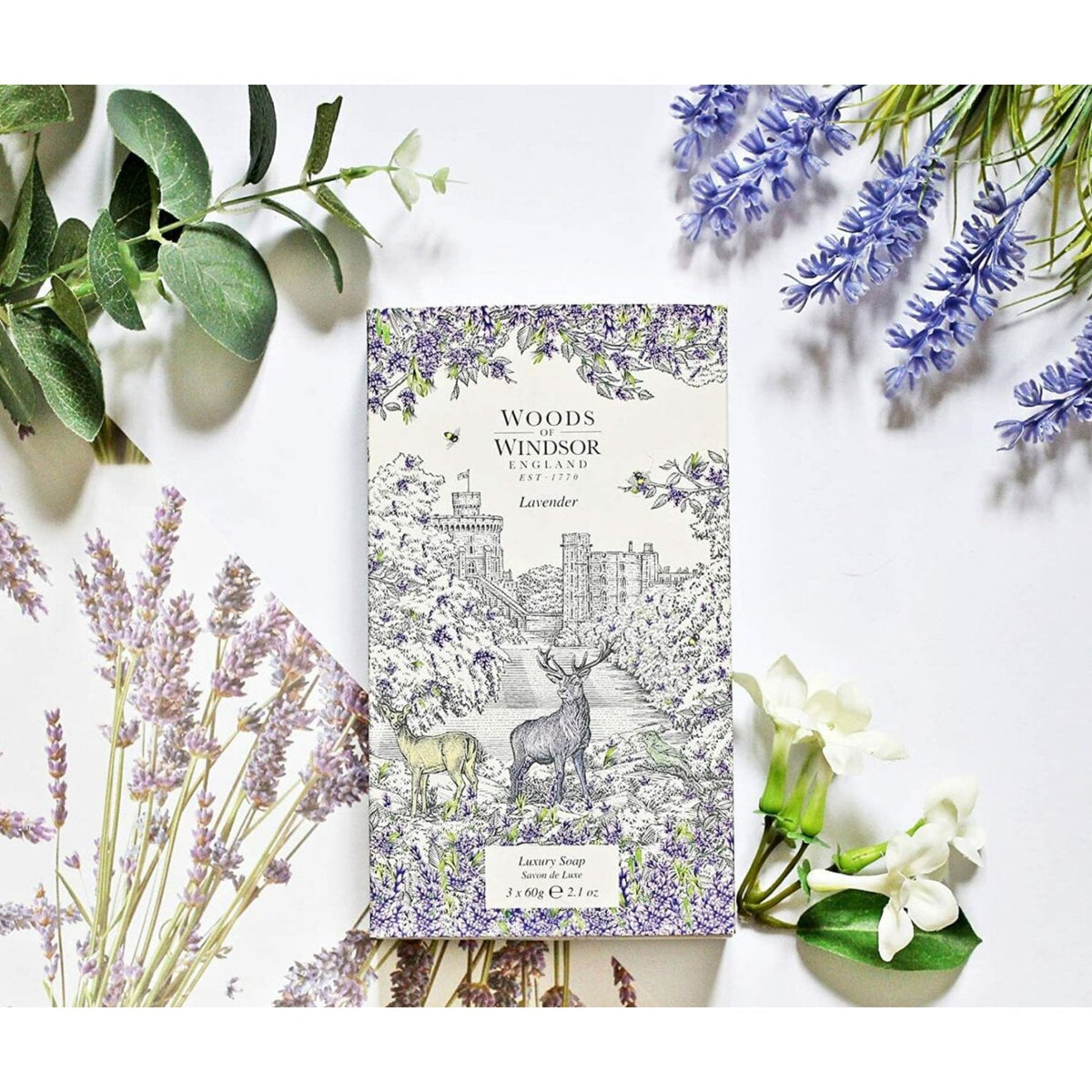 Woods Of Windsor Woods Of Windsor Lavender Soap 3 X 60G - Health & Beauty > Personal Care > Cosmetics > Bath & Body > Body Wash Soap