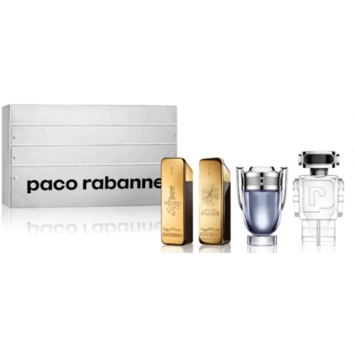 Paco Rabanne Paco Rabanne Miniatures For Him Gift Set 5ml 1 Million EDT + 5ml 1 Million Parfum EDP Spray + 5ml Invictus EDT Spray + 5ml Phantom EDT Spray - Health & Beauty > Personal Care > Cosmetics > Perfumes & Colognes > Eaux de Parfum EDT