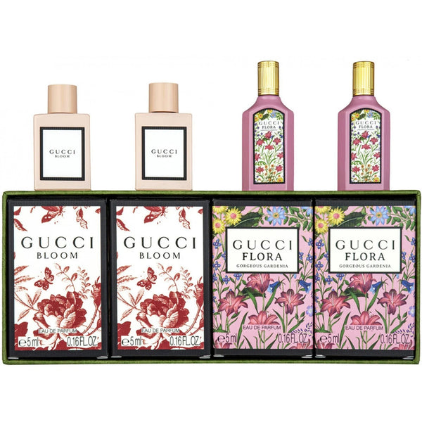 Gucci Gucci Gift Set: Gucci Bloom 2 x 5ml EDP Spray + Gucci Flora 2 x 5ml EDP Spray - Health & Beauty > Personal Care > Cosmetics > Perfumes & Colognes > Eaux de Parfum EDP