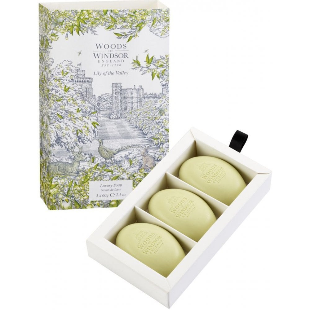 Woods Of Windsor Woods Of Windsor Lily Of The Valley Soap 3 X 60G - Health & Beauty > Personal Care > Cosmetics > Bath & Body > Body Wash Soap