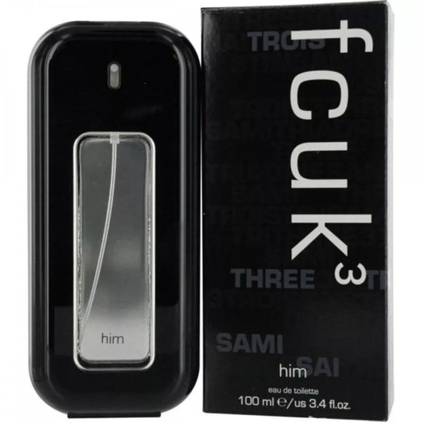 FCUK FCUK 3 Him 100ml EDT Spray - Health & Beauty > Personal Care > Cosmetics > Perfumes & Colognes > Eaux De Toilette
