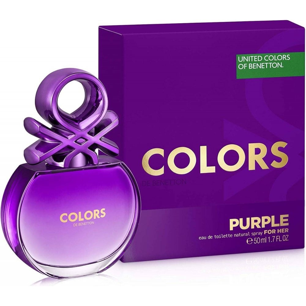 Benetton Benetton Colors For Her Purple 50ml EDT Spray - Health & Beauty > Personal Care > Cosmetics > Perfumes & Colognes > Eaux De Toilette EDT