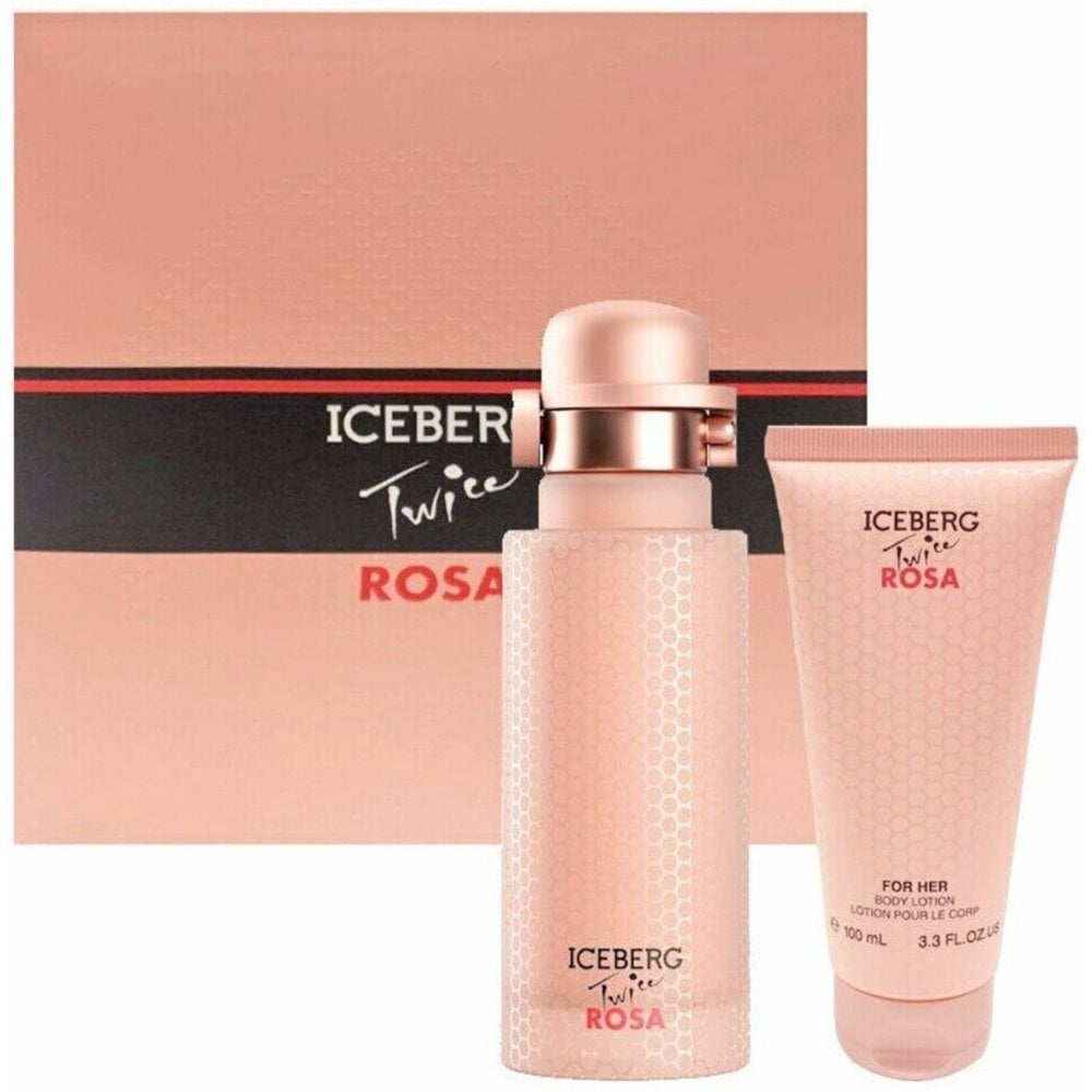 Iceberg Iceberg Twice Rosa Gift Set 125ml EDT Spray + 100ml Body Lotion - Health & Beauty > Personal Care > Cosmetics > Perfumes & Colognes EDT