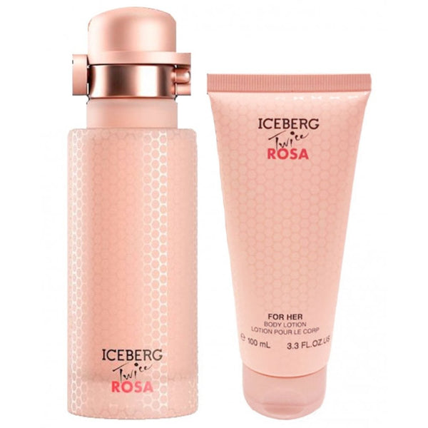 Iceberg Iceberg Twice Rosa Gift Set 125ml EDT Spray + 100ml Body Lotion - Health & Beauty > Personal Care > Cosmetics > Perfumes & Colognes EDT
