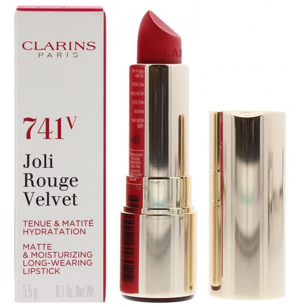 Clarins Clarins Joli Rouge Velvet Matte And Moisturizing Lipstick - 741V Red Orange - Health & Beauty > Personal Care > Cosmetics > Makeup > Lip Makeup > Lipsticks Lipstick