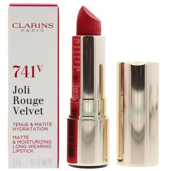 Clarins Clarins Joli Rouge Velvet Matte And Moisturizing Lipstick - 741V Red Orange - Health & Beauty > Personal Care > Cosmetics > Makeup > Lip Makeup > Lipsticks Lipstick