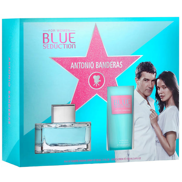 Antonio Banderas Antonio Banderas Blue Seduction Gift Set 50ml EDT Spray + 100ml Body Lotion - Health & Beauty > Personal Care > Cosmetics > Perfumes & Colognes EDT