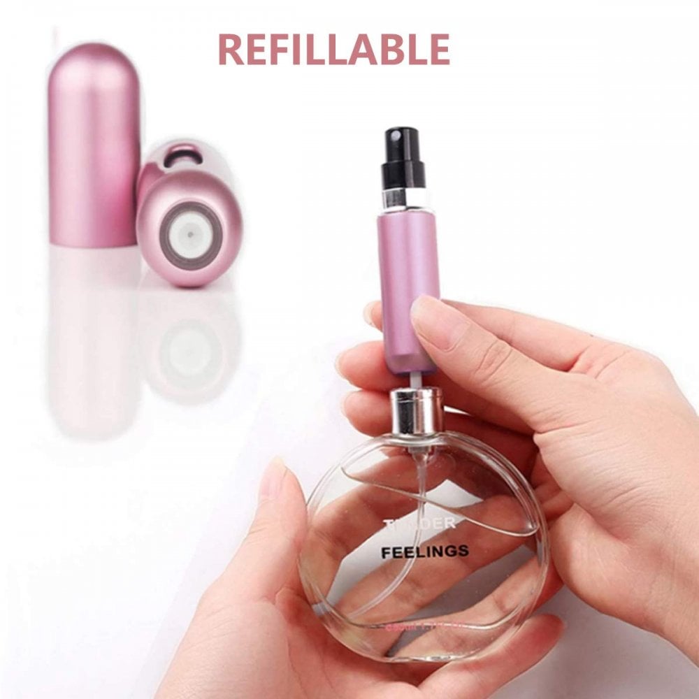 Pressit Pressit Refillable Perfume Atomiser Duo Pack - Silver & Pink - Health & Beauty > Personal Care > Cosmetics > Perfumes & Colognes > Eaux de Parfum EDT
