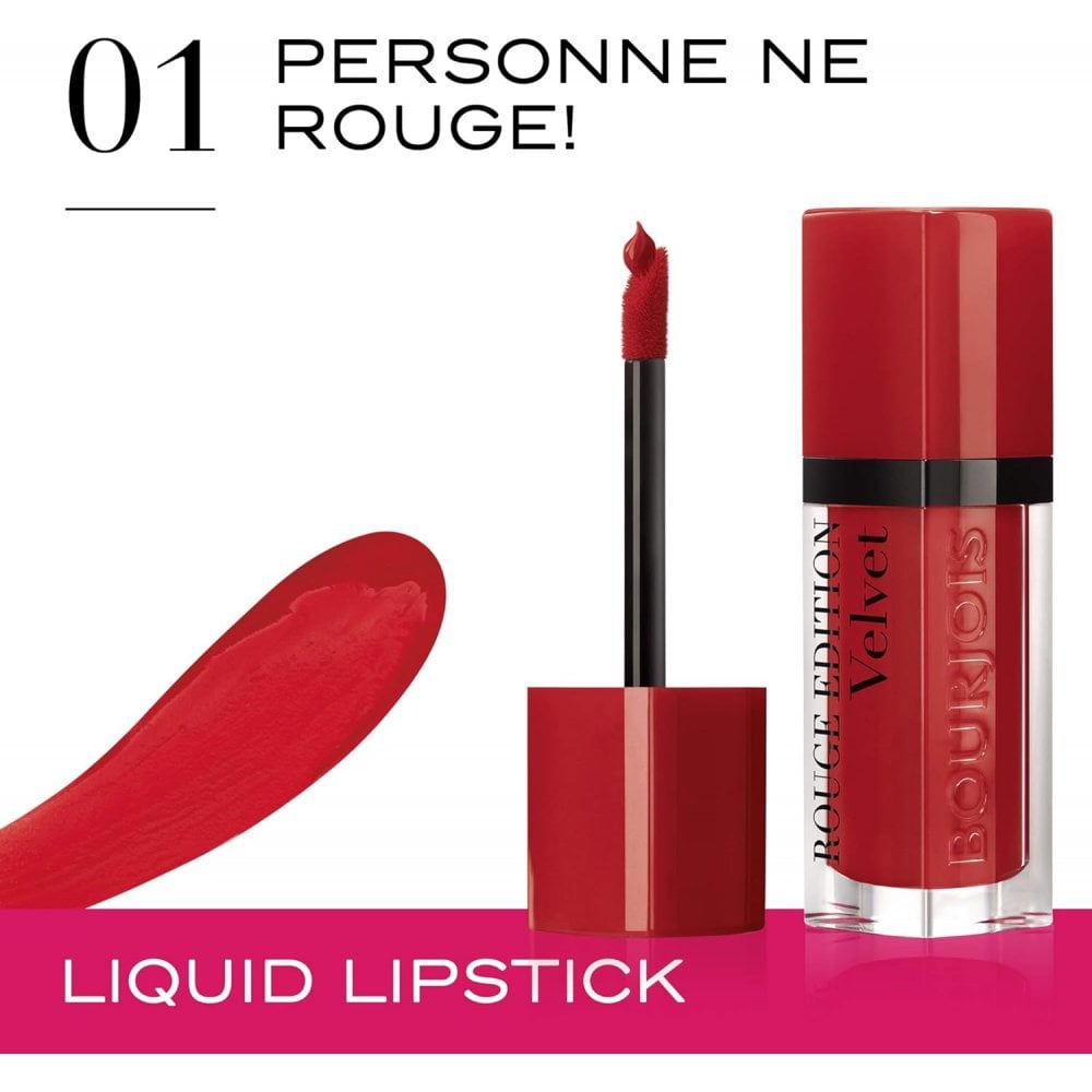Bourjois Bourjois Lip Rouge Edition Velvet Lipstick 6.7ml - 01 Personne Ne Rouge - Health & Beauty > Personal Care > Cosmetics > Makeup > Lip Makeup > Lipsticks Lipstick