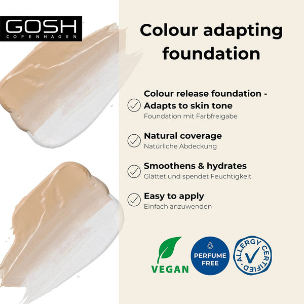 Gosh Gosh Chameleon Foundation Natural Coverage - 004 Medium - Health & Beauty > Personal Care > Cosmetics > Makeup > Face Makeup > Foundations & Concealers