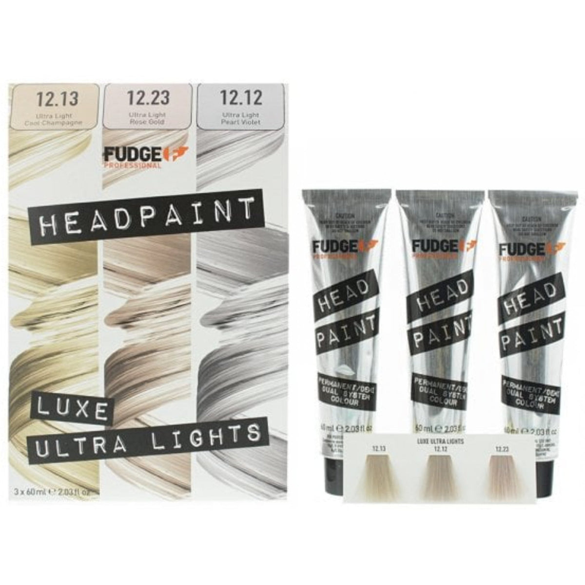 Fudge Fudge Professional Head Paint High Lift Trio Kit 3 X 60ml 12.13/ 12.23/ 12.12 - Health & Beauty > Personal Care > Cosmetics .