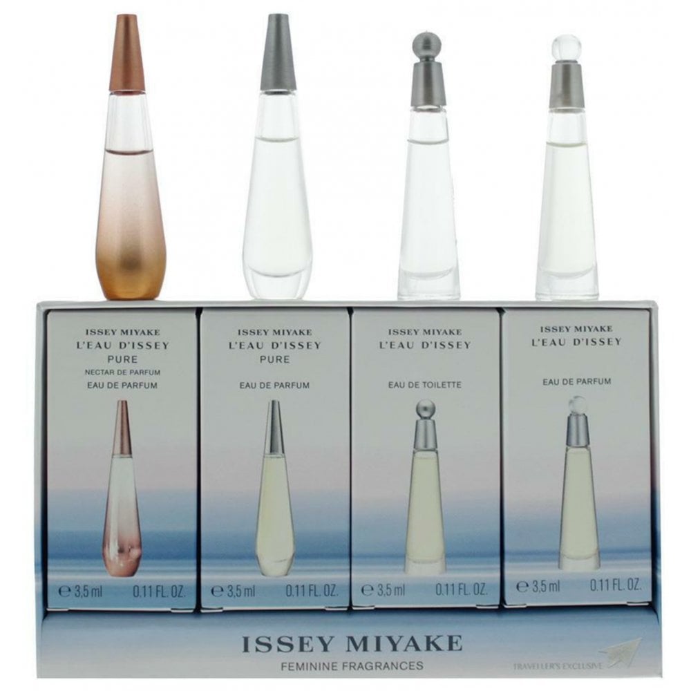 Issey Miyake Issey Miyake Leau Dissey Gift Set: Nectar EDP 3.5ml - Pure EDP 3.5ml - EDT 3.5ml - EDP 3.5ml - EDP 4.5ml - Health & Beauty > Personal Care > Cosmetics > Perfumes & Colognes Gift Set