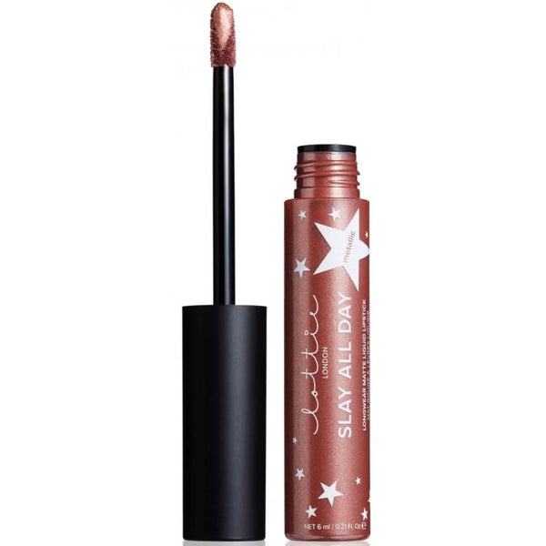 Lottie Lottie Slay All Day Metallic Lipstick - Shook - Health & Beauty > Personal Care > Cosmetics > Makeup > Lip Makeup > Lipsticks Cosmetics