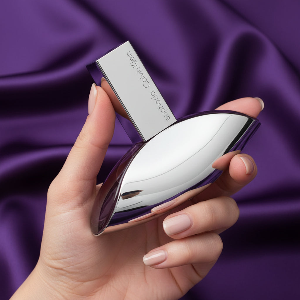 Calvin Klein Euphoria perfume bottle on a white background