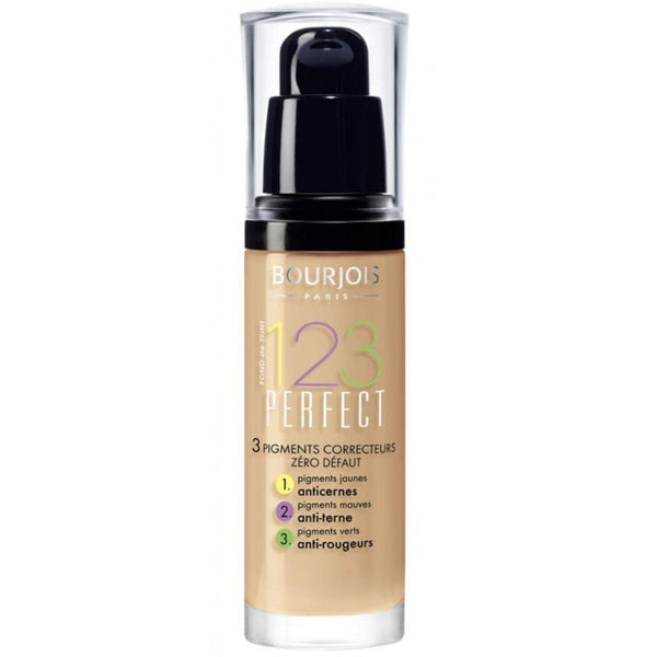 Bourjois Bourjois 123 Perfect Foundation Medium Coverage - 55 Dark Beige - Health & Beauty > Personal Care > Cosmetics > Makeup > Face Makeup > Foundations & Concealers FOUNDATION