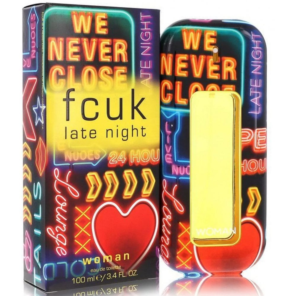 FCUK FCUK Late Night Woman 100ml EDT Spray - Health & Beauty > Personal Care > Cosmetics > Perfumes & Colognes > Eaux De Toilette