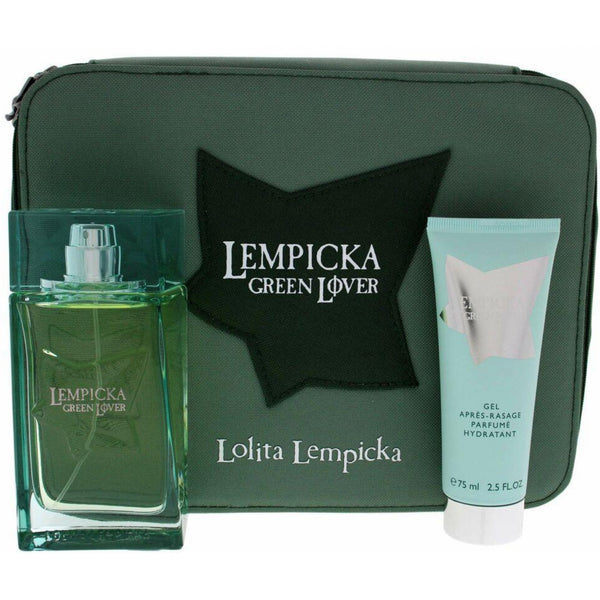 Lolita Lempicka Lolita Lempicka Green Lover Gift Set 100ml EDT Spray + 75Ml Aftershave Gel + Pouch - Health & Beauty > Personal Care > Cosmetics > Perfumes & Colognes > Eaux de Parfum EDT