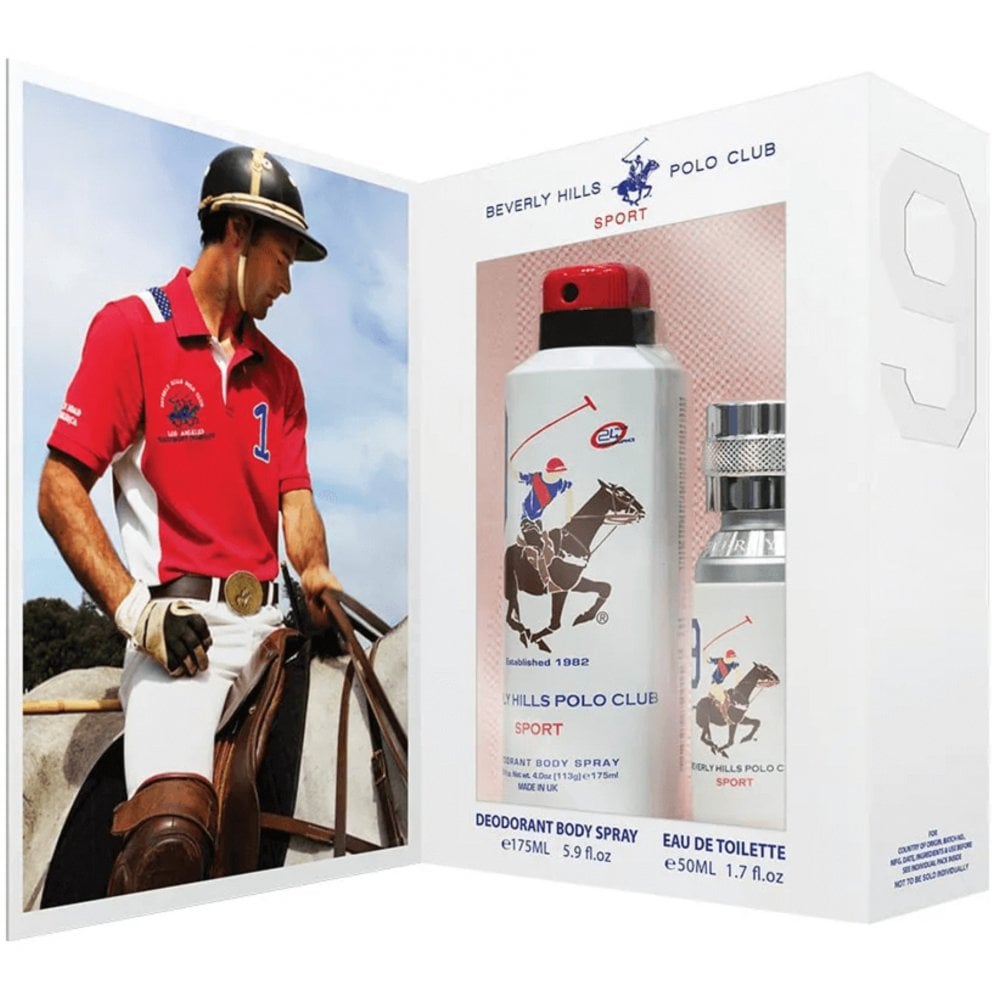 Beverly Hills Beverly Hills Polo Club Sport 9 Gift Set 50ml EDT Spray + 175ml Deodorant Spray - Health & Beauty > Personal Care > Cosmetics > Perfumes & Colognes > Eaux de Parfum Gift Set