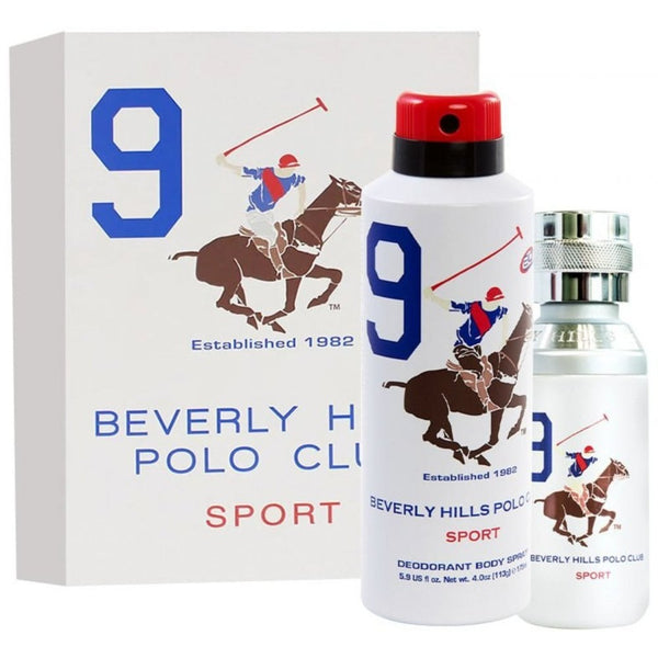Beverly Hills Beverly Hills Polo Club Sport 9 Gift Set 50ml EDT Spray + 175ml Deodorant Spray - Health & Beauty > Personal Care > Cosmetics > Perfumes & Colognes > Eaux de Parfum Gift Set