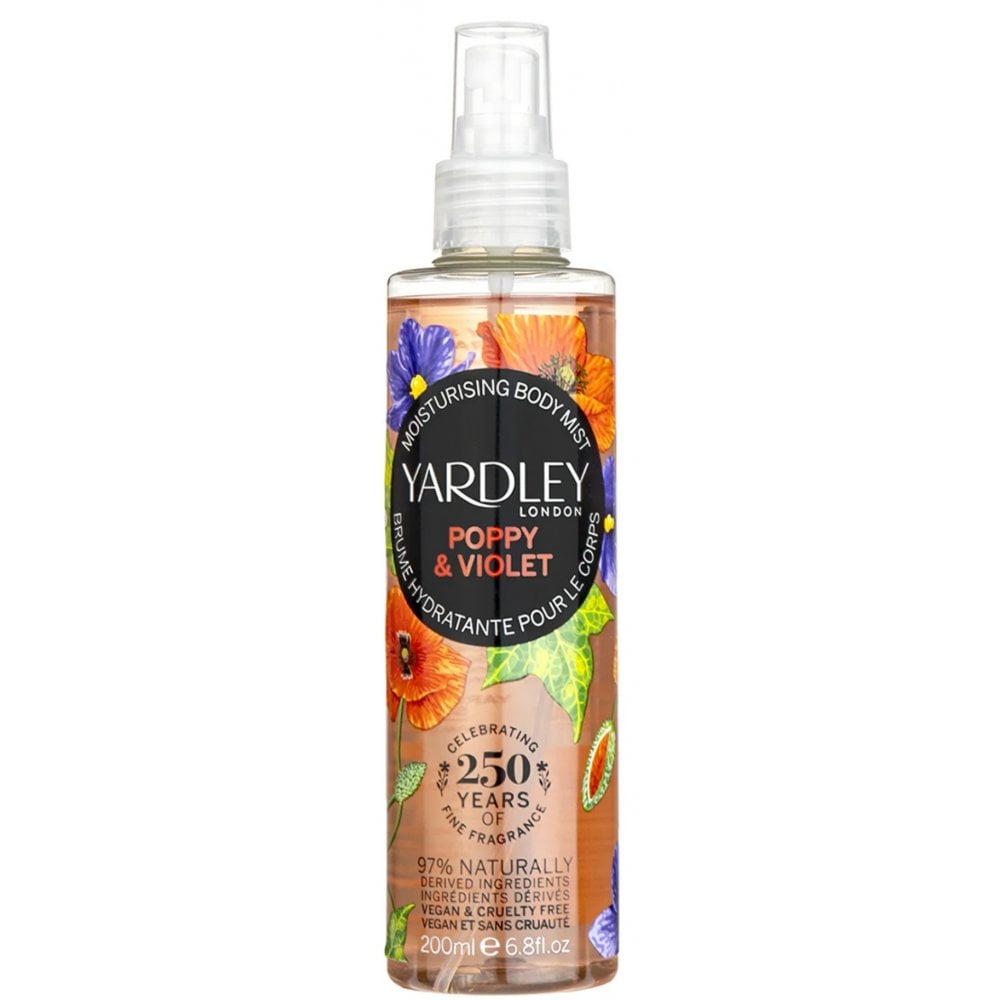 Yardley Yardley Poppy And Violet Body Mist 200ml - Health & Beauty > Personal Care > Cosmetics > Perfumes & Colognes > Body Mists