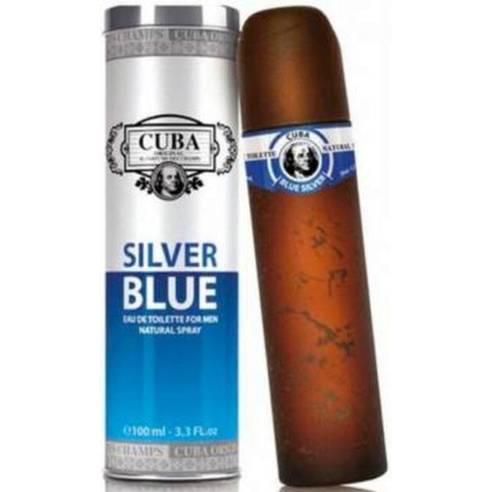 Cuba Cuba Silver Blue 100ml EDT Spray - Health & Beauty > Personal Care > Cosmetics > Perfumes & Colognes > Eaux De Toilette EDT
