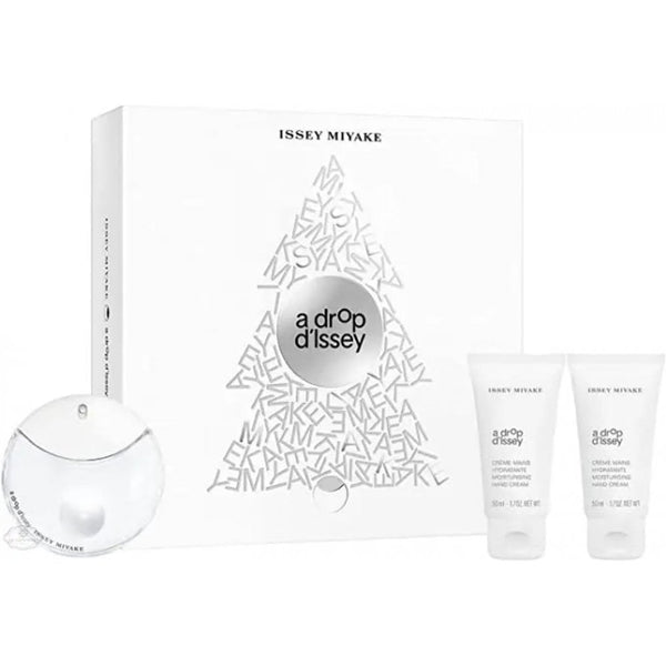 Issey Miyake Issey Miyake A Drop d'Issey Gift Set 50ml EDP Spray + 2 x 50ml Hand Cream - Health & Beauty > Personal Care > Cosmetics > Perfumes & Colognes > Eaux de Parfum