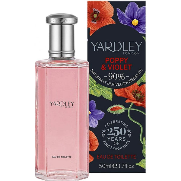 Yardley Yardley Poppy And Violet 50ml EDT Spray - Health & Beauty > Personal Care > Cosmetics > Perfumes & Colognes > Eaux De Toilette EDT