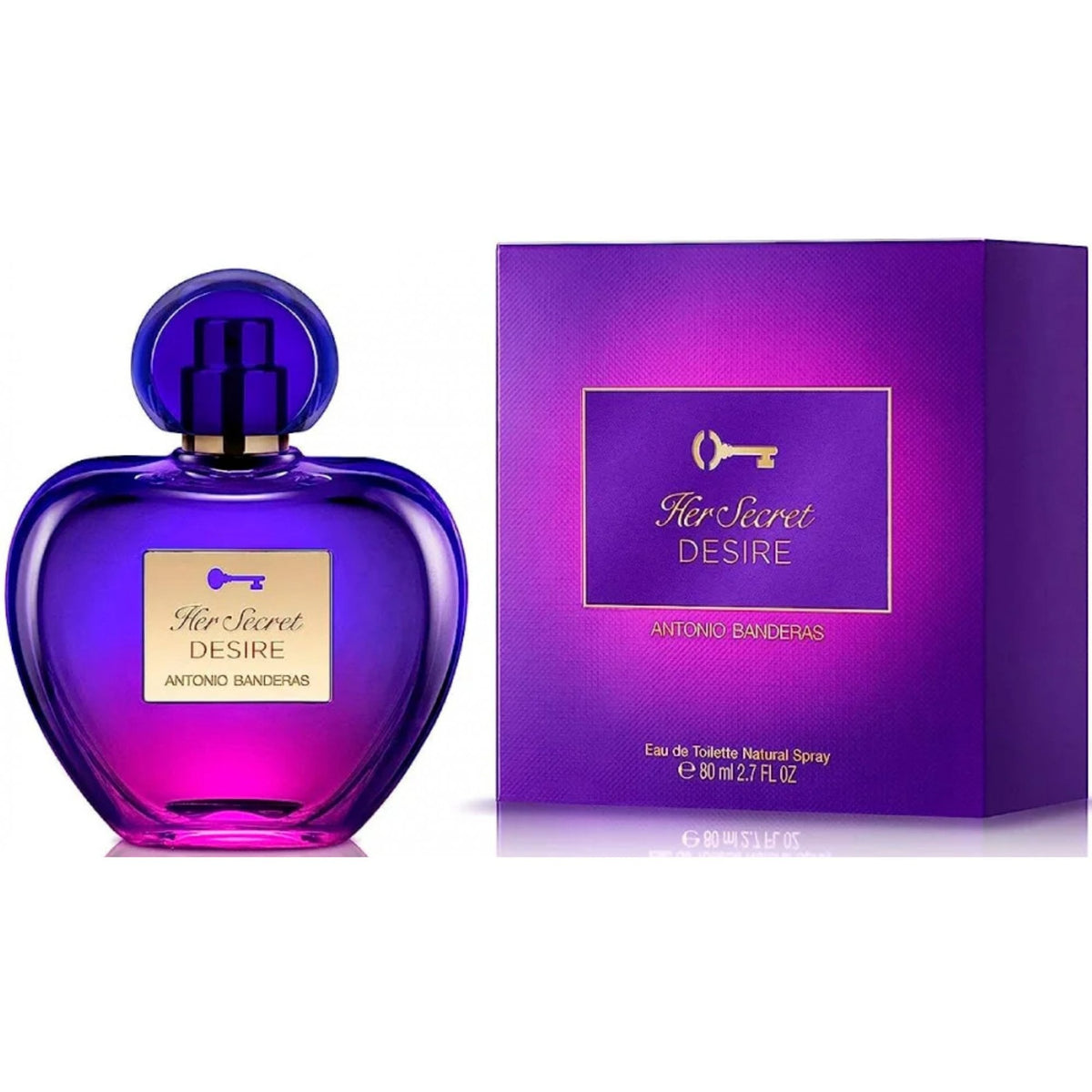 Antonio Banderas Antonio Banderas Her Secret Desire 80ml EDT Spray - Health & Beauty > Personal Care > Cosmetics > Perfumes & Colognes > Eaux De Toilette EDT