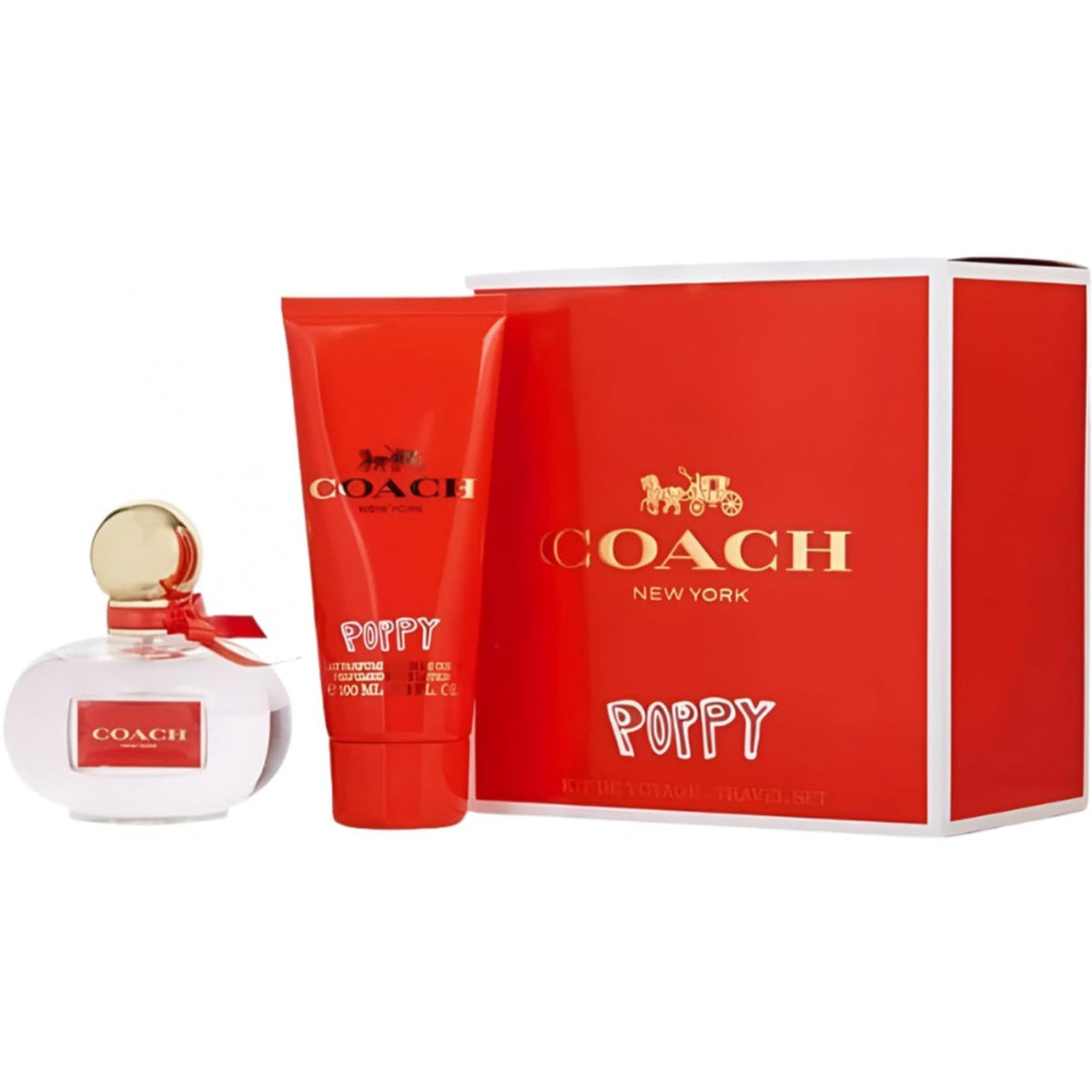 Coach Coach Poppy Gift Set 100ml EDP Spray + 100ml Body Lotion - Health & Beauty > Personal Care > Cosmetics > Perfumes & Colognes Gift Set