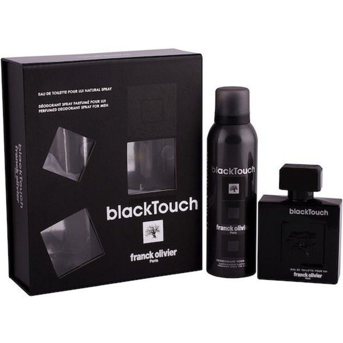 Franck Olivier Franck Olivier Black Touch 100ml EDT + 250ml Deodorant Coffret Set - Health & Beauty > Personal Care > Cosmetics > Perfumes & Colognes EDT