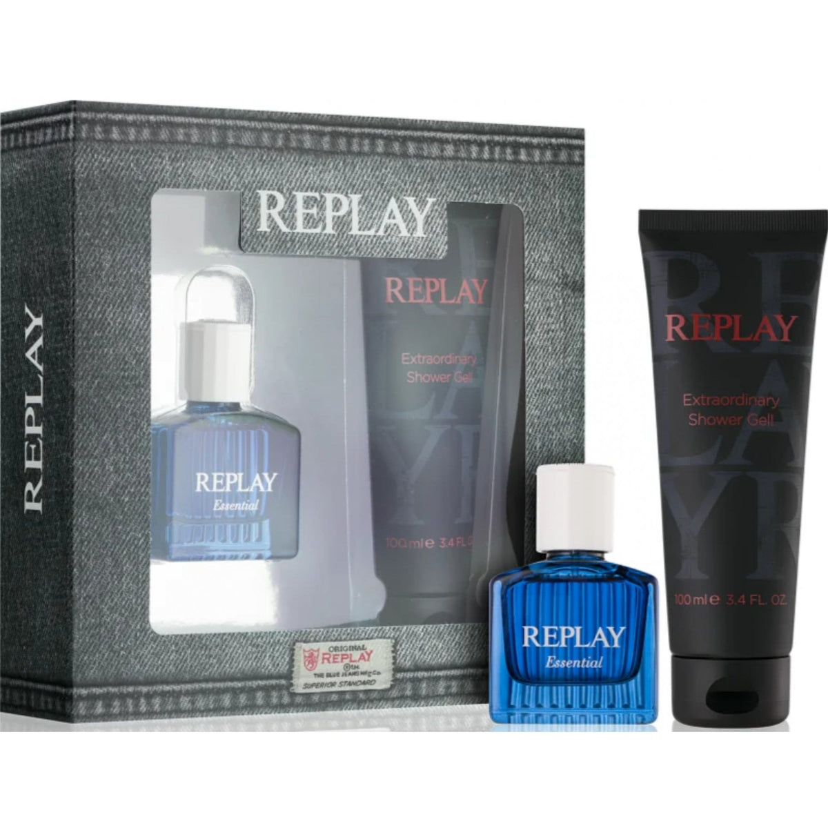 Replay Replay Essential For Him Gift Set 30ml EDT Spray + 100ml Shower Gel - Health & Beauty > Personal Care > Cosmetics > Perfumes & Colognes EDT
