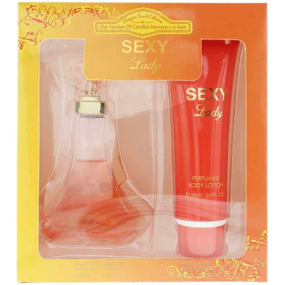 Designer French Designer French Collection Sexy Lady Gift Set 100ml EDP Spray + Body Lotion 90Ml - Health & Beauty > Personal Care > Cosmetics > Perfumes & Colognes EDP