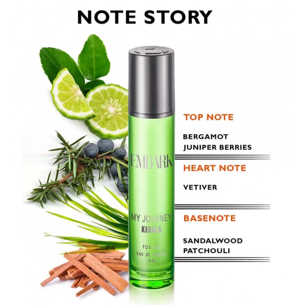Embark Embark My Journey Kerela 15ml EDP Spray - Health & Beauty > Personal Care > Cosmetics > Perfumes & Colognes > Eaux de Parfum