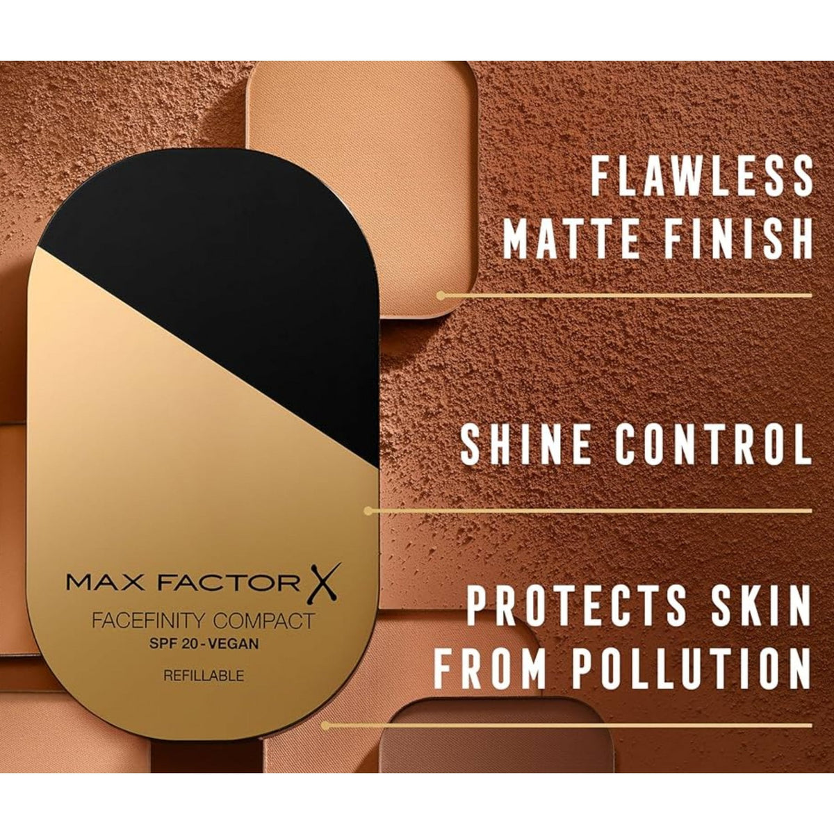 MAX FACTOR Max Factor Facefinity Compact Foundation 10G - 008 Toffee - Health & Beauty > Personal Care > Cosmetics > Makeup > Face Makeup > Foundations & Concealers