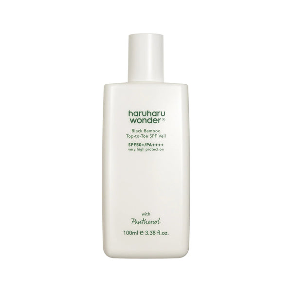 Haruharu Wonder Black Bamboo Top To Toe Sunscreen SPF50+ 100ml