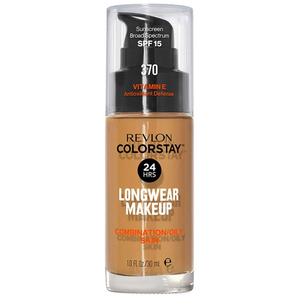 Revlon Revlon Colorstay 24hr Liquid Foundation 30ml - 370 Natural Tan - Health & Beauty > Personal Care > Cosmetics > Makeup > Face Makeup > Foundations & Concealers